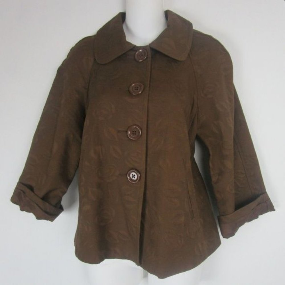 Macy's INC ♥ Brown Floral Blazer Jacket ♥